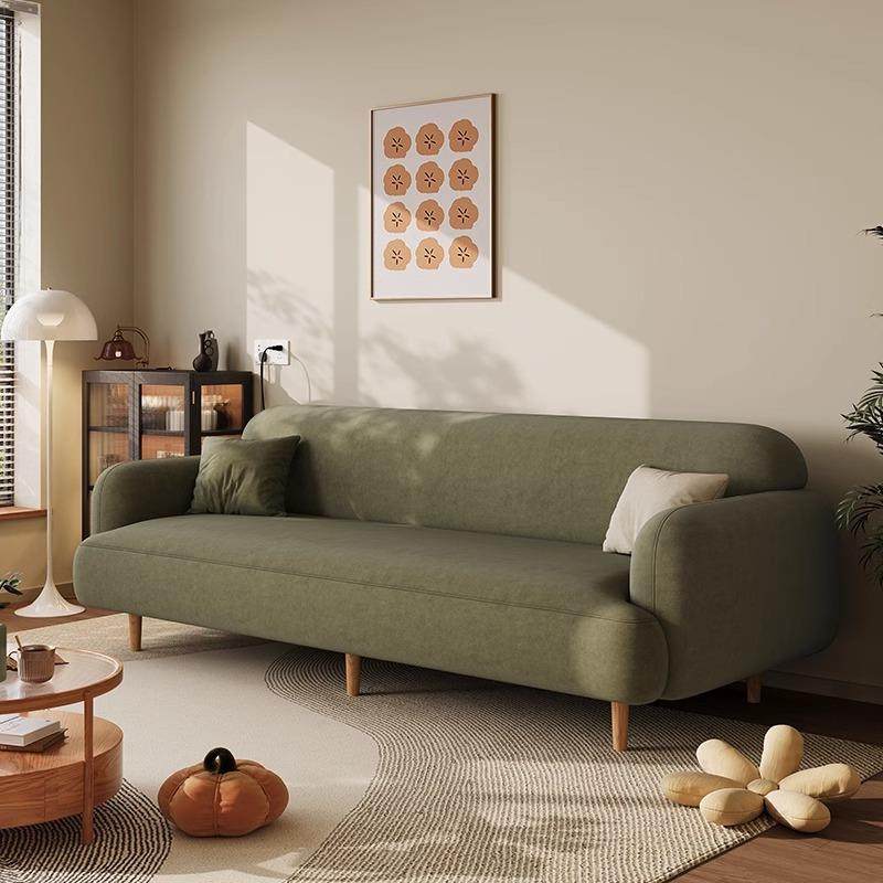 奶油风小沙发小户型客厅布艺沙发出租屋现代复式公寓直排懒人沙发,淘宝优惠券,粉丝福利购,淘宝优惠卷