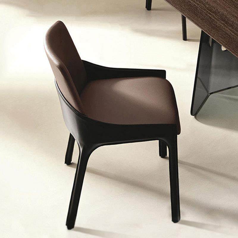 北欧餐椅家用轻奢现代简约靠背椅意式极简马鞍皮椅子艺术餐厅凳子,淘宝优惠券,粉丝福利购,淘宝优惠卷