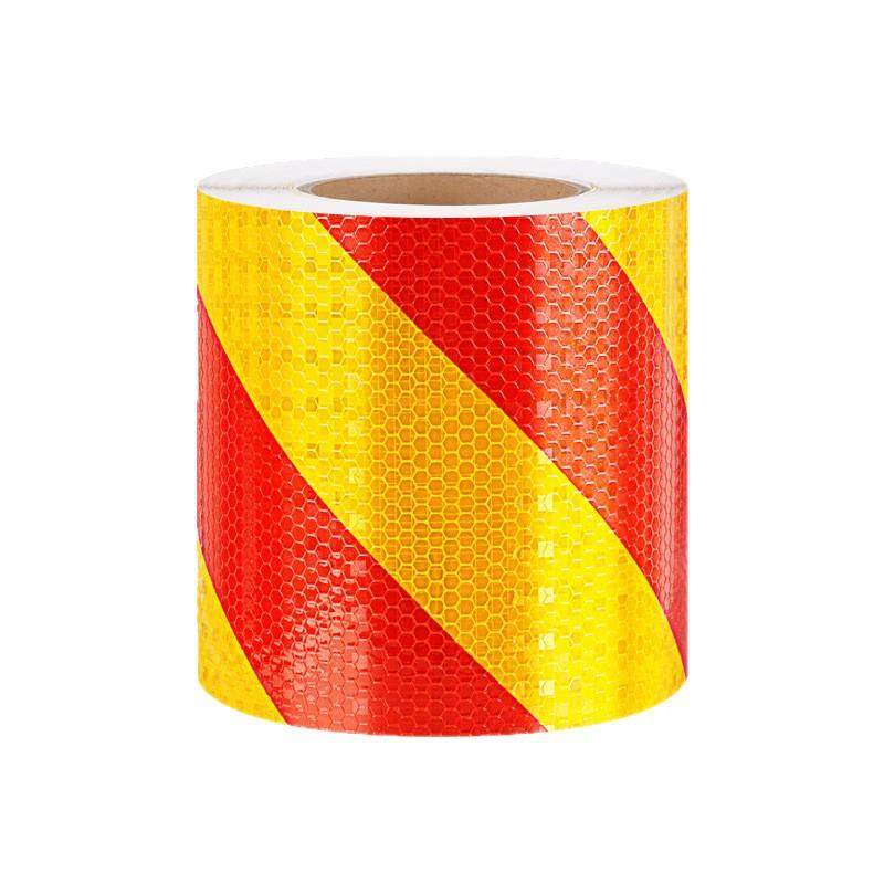 晶格反光警示胶带黑黄超高亮夜间防撞醒目道路护栏交通安全标识贴,淘宝优惠券,粉丝福利购,淘宝优惠卷