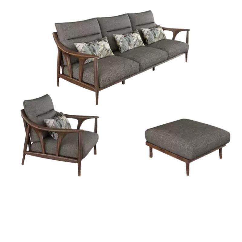 北欧全实木沙发组合现代简约新中式布艺沙发小户型客厅家具胡桃色,淘宝优惠券,粉丝福利购,淘宝优惠卷