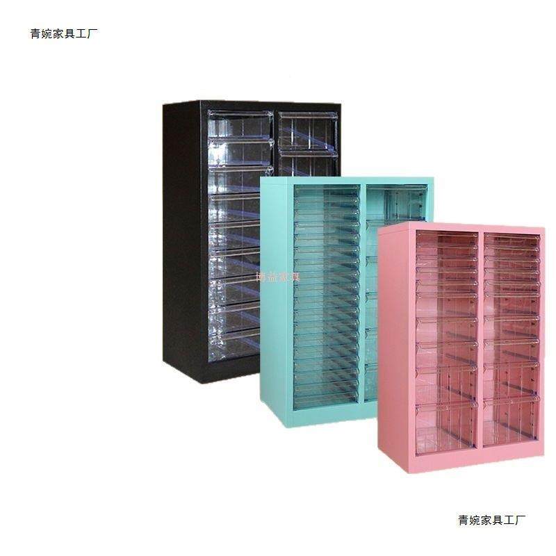 美甲柜收纳油柜美甲店甲胶式多层平底a4文件抽屉式带MOO轮落地样 - 图3