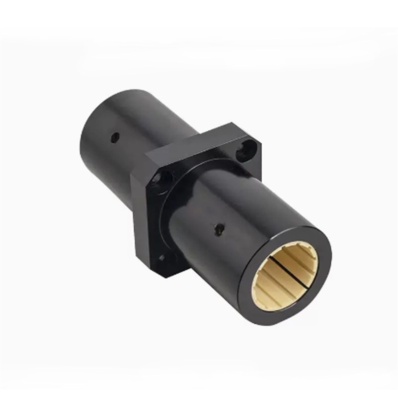 中间方法兰滑动轴承直线运动固定套加长型LMKM10 12 16 20 30 40L - 图3