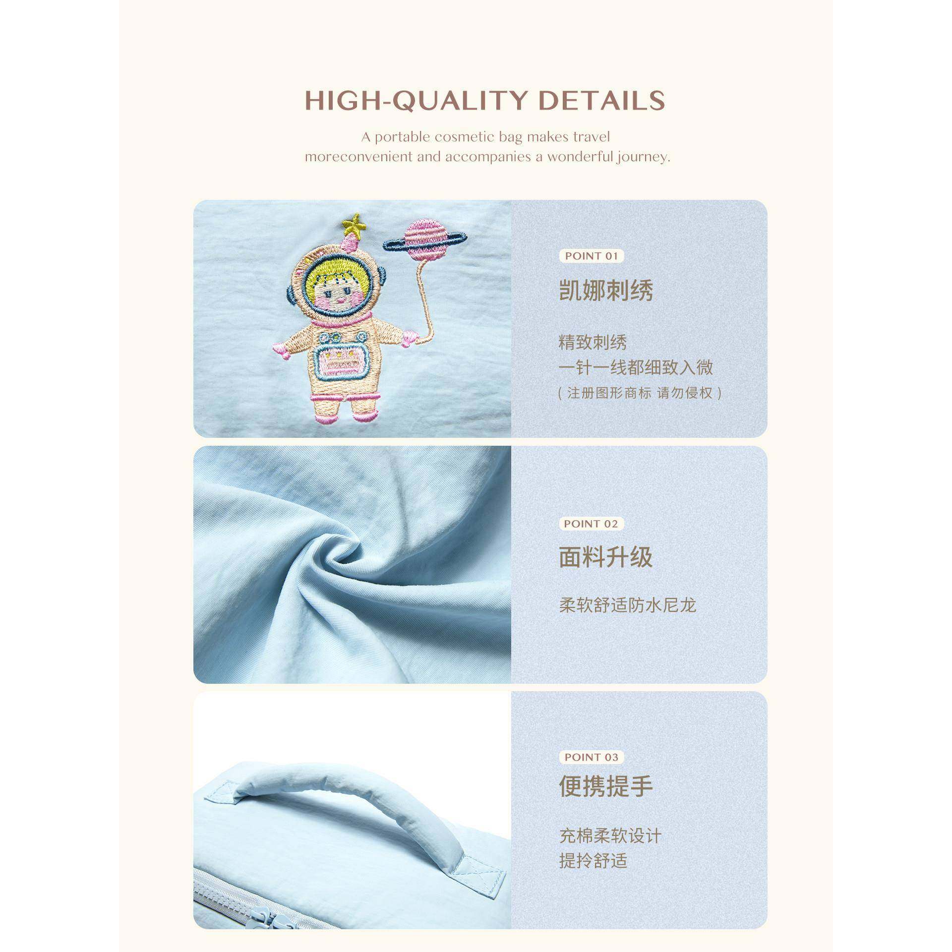 化妆包螺茗春收纳包女便2025新款携刷式泡芙大容量手化妆旅提行洗,淘宝优惠券,粉丝福利购,淘宝优惠卷