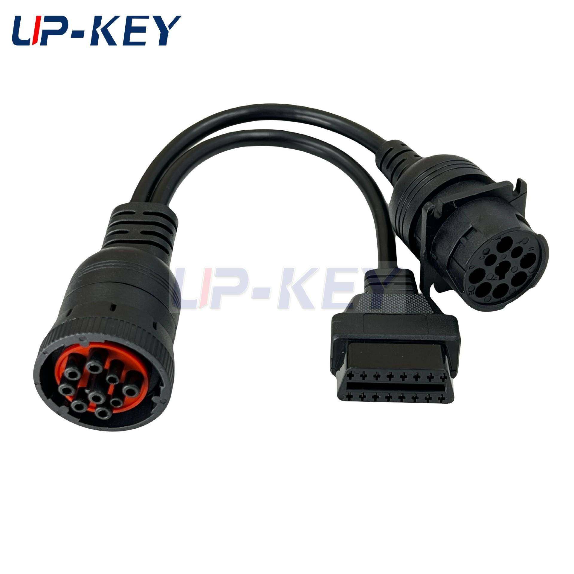 J1939康明斯一代9P公转母三通线j1708德驰9P卡车转J1962OBD转接,淘宝优惠券,粉丝福利购,淘宝优惠卷