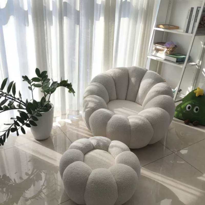 奶油旋转懒人南瓜椅手榻榻米客厅休闲椅单人沙发可躺可睡卧室双人,淘宝优惠券,粉丝福利购,淘宝优惠卷