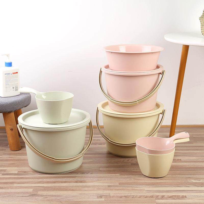 桶盆套装家用水桶宿舍脸盆洗衣桶学生储水带盖洗澡圆桶加厚塑防漏,淘宝优惠券,粉丝福利购,淘宝优惠卷