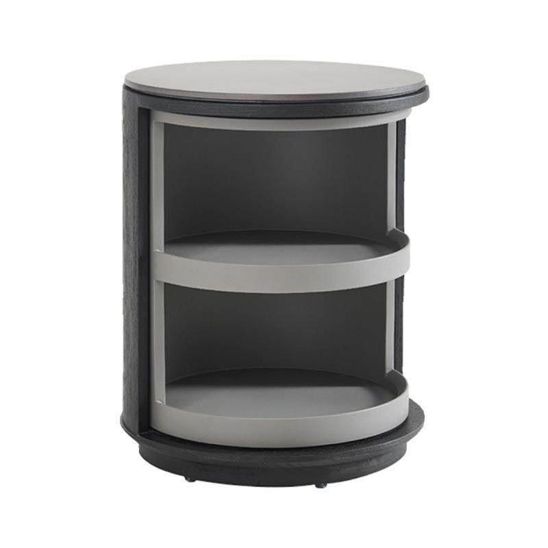 意式极简圆形床头柜卧室设计师创意旋转储物柜客厅边几小型,淘宝优惠券,粉丝福利购,淘宝优惠卷