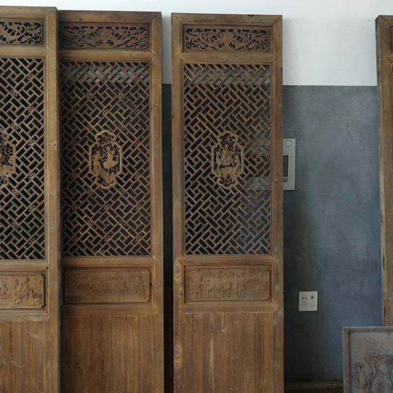 东阳木雕木质仿古做旧门窗木质做旧雕花门中式仿古花格雕花门窗,淘宝优惠券,粉丝福利购,淘宝优惠卷