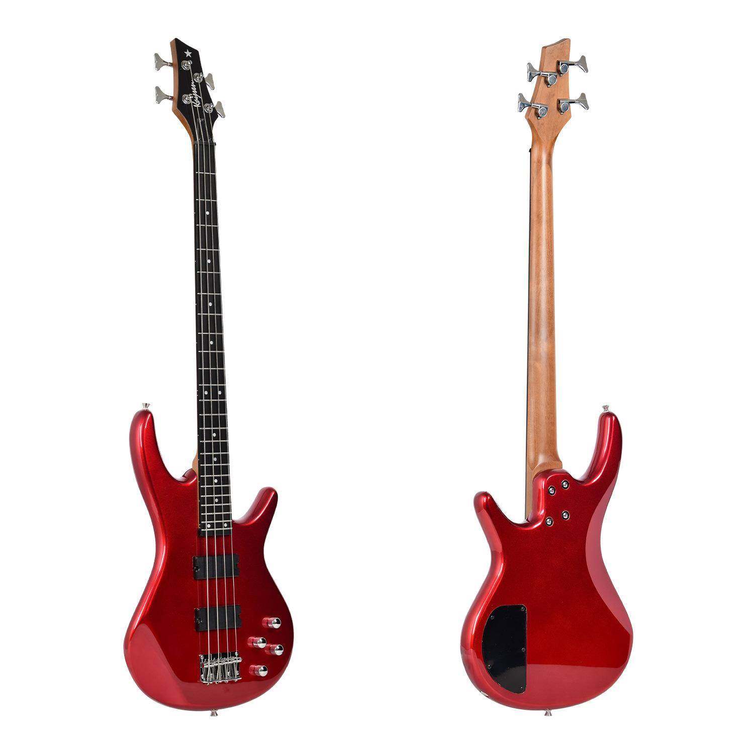 新款BASS贝斯碳化枫木低音吉他杨木琴体4弦电贝斯初学者入门,淘宝优惠券,粉丝福利购,淘宝优惠卷