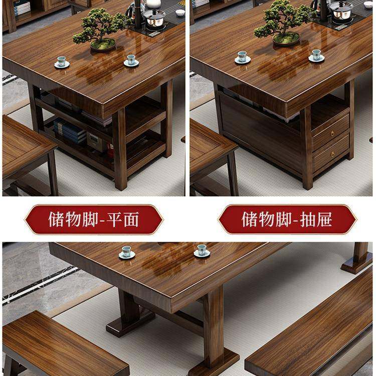 实木大板茶桌椅组合一桌五椅家用茶几茶台烧水壶一体办公室泡茶桌,淘宝优惠券,粉丝福利购,淘宝优惠卷
