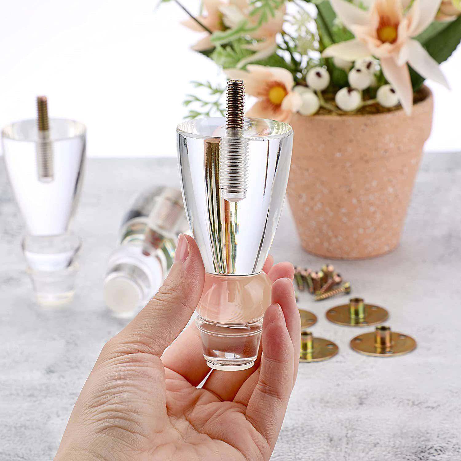 沙发脚亚克力透明水晶脚床脚支撑脚加高橱柜脚金属桌脚,淘宝优惠券,粉丝福利购,淘宝优惠卷