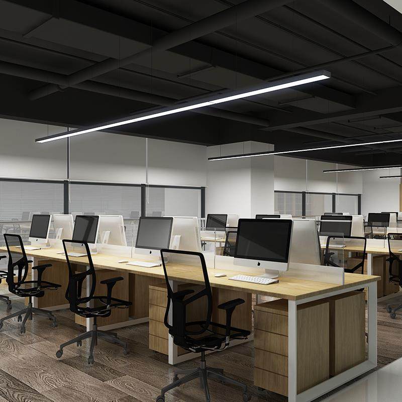 办公室吊灯无缝LED长条灯条形吊线灯简约健身房店铺商业照明灯具,淘宝优惠券,粉丝福利购,淘宝优惠卷