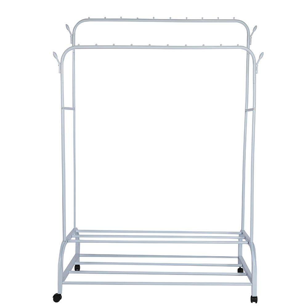 新款双杆落地架卧室室内家用晾衣架收纳置物架挂衣服杆衣帽架,淘宝优惠券,粉丝福利购,淘宝优惠卷