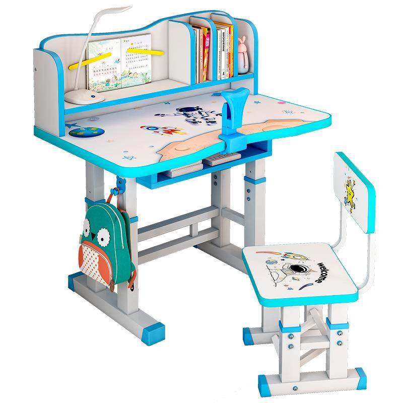 儿童学习桌写字书桌书架组合一体桌家用可升降学生作业课桌椅套装,淘宝优惠券,粉丝福利购,淘宝优惠卷