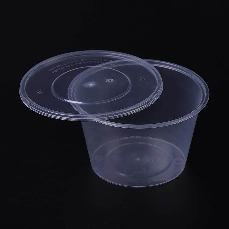 一次性塑料圆形打包盒带盖圆形快餐盒小菜冰粉沙拉碗餐盒,淘宝优惠券,粉丝福利购,淘宝优惠卷