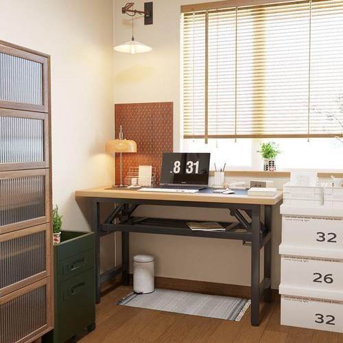 长条折叠桌餐桌电脑桌长条桌家用简易写字桌培训办公桌会议会展桌 - 图0