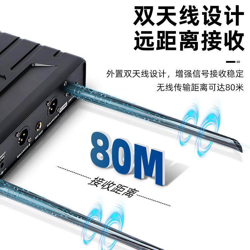 专业一拖二无线麦克风手持话筒K歌舞台演出家庭KTV爆款,淘宝优惠券,粉丝福利购,淘宝优惠卷