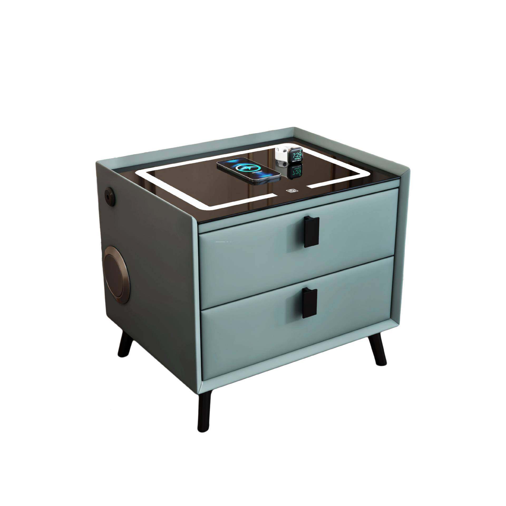 通智能床头18480极简现代小户轻奢皮质两普抽款无线充电带指柜纹,淘宝优惠券,粉丝福利购,淘宝优惠卷