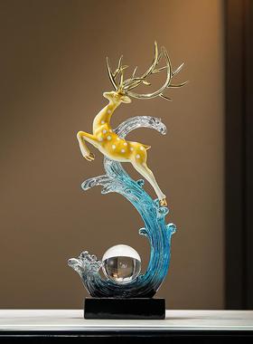 户玄关风入生水桌面摆件感小众F99JM55H客柜厅轻起奢电视酒柜装饰