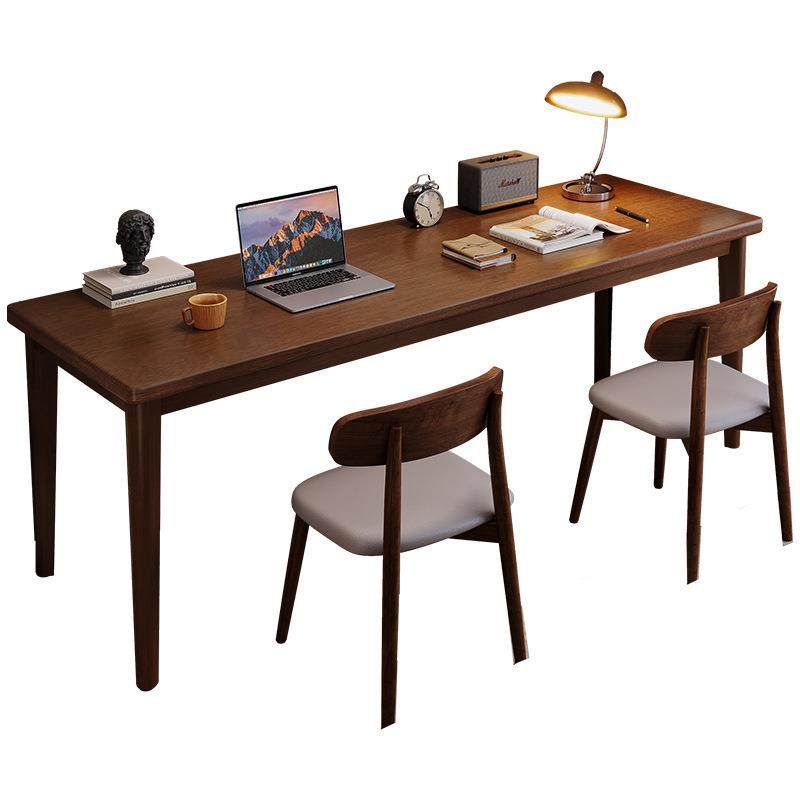 双人电脑桌家用卧室靠墙办公桌子工作台学生长条学习桌全实木书桌,淘宝优惠券,粉丝福利购,淘宝优惠卷