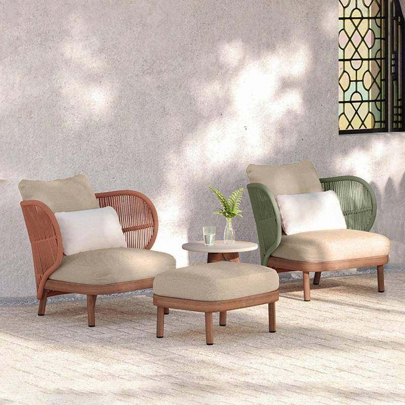 户外家具庭院花园休闲绳编沙发组合室外民宿别墅编织防水防晒躺椅,淘宝优惠券,粉丝福利购,淘宝优惠卷