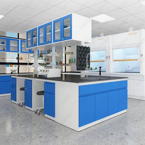 博克菲洛全钢实验台化验钢木边台中央台实验桌实验室专用实验台 - 图2