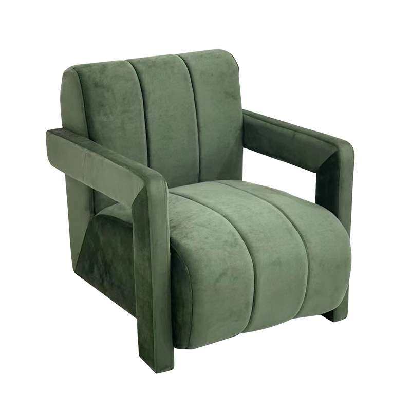 懒人沙发阳台现代简约单人绒布休闲椅法式奶油风小户型猫爪绒,淘宝优惠券,粉丝福利购,淘宝优惠卷