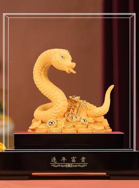 202蛇年金蛇迎HAL保福摆件绒沙蛇工艺品会销开金业吉祥物险公司活