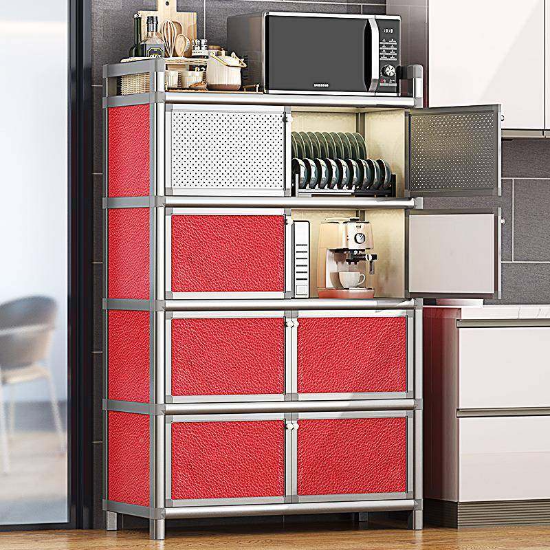 碗柜家用厨5房储置物架THMLOWAM落地多层物多功能小带型收纳橱柜,淘宝优惠券,粉丝福利购,淘宝优惠卷