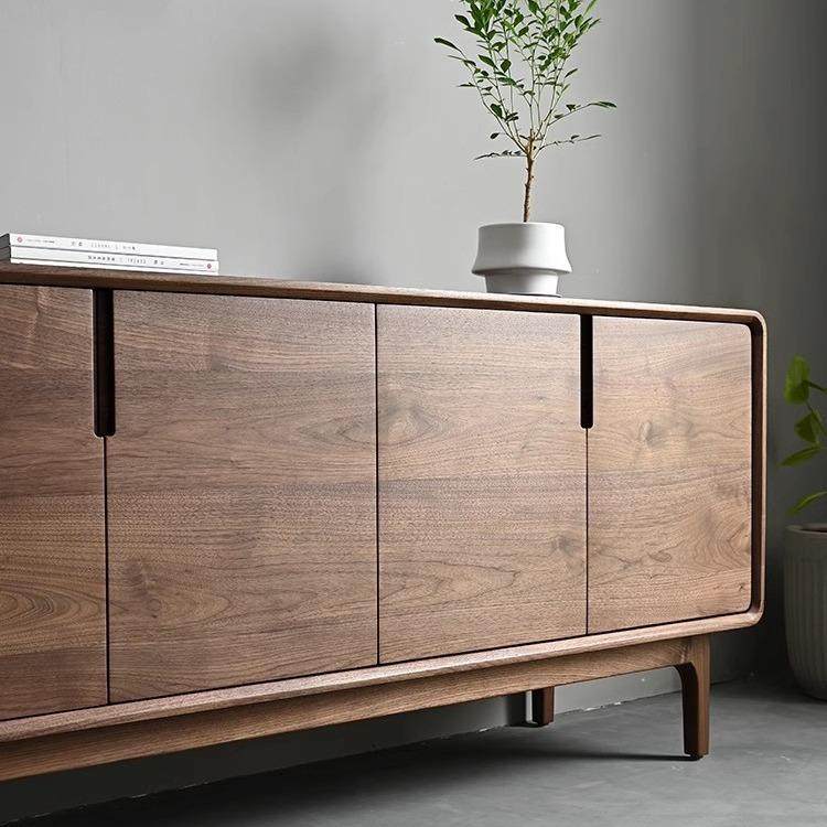 北美黑胡桃全实木电视柜客厅家用小户型沙发边柜樱桃木原木餐边柜,淘宝优惠券,粉丝福利购,淘宝优惠卷