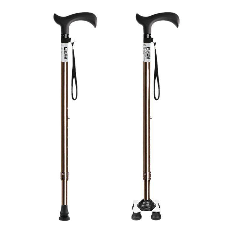 乐来福四脚拐杖老人防滑轻便手杖助步器铝合金拐扙伸缩老年人拐棍,淘宝优惠券,粉丝福利购,淘宝优惠卷