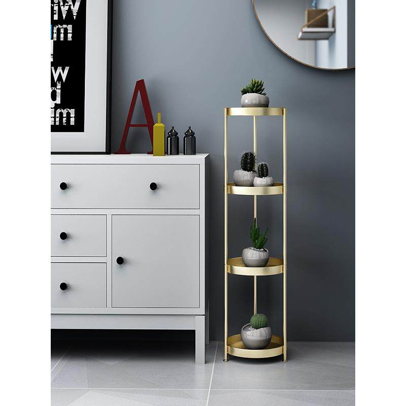 轻奢落地浴室洗漱台多层收纳架卫生间置物架室内储物架客厅花架,淘宝优惠券,粉丝福利购,淘宝优惠卷