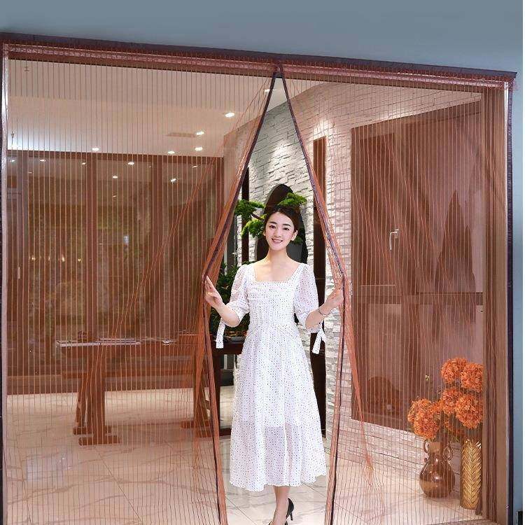 春夏魔防蚊网门帘术门无品牌/贴磁性季纱窗加密加厚卧室条纹软纱,淘宝优惠券,粉丝福利购,淘宝优惠卷