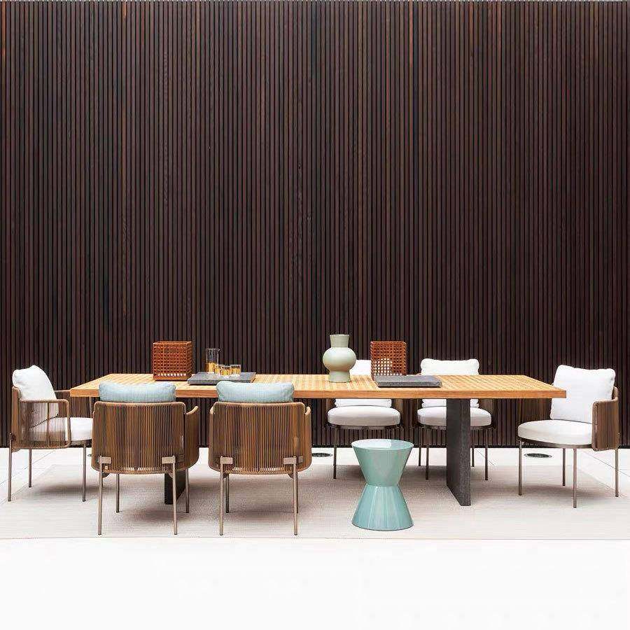 高端户外桌椅庭院院子长JFZ-1251桌露墅天防水别外花园露台藤编室,淘宝优惠券,粉丝福利购,淘宝优惠卷