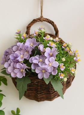 田园墙上装饰花篮挂件客厅阳台墙面壁挂花器卧室餐厅创意植物新款