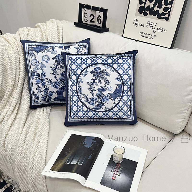 满座法式蓝青花瓷抱枕被二合一中式客厅高级感两用靠枕毯子多功能,淘宝优惠券,粉丝福利购,淘宝优惠卷