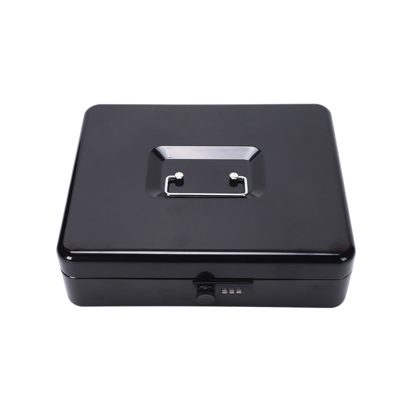 厂家供应 密码锁款金属收银箱 票夹钱箱 商场超市便利店收银箱 - 图1