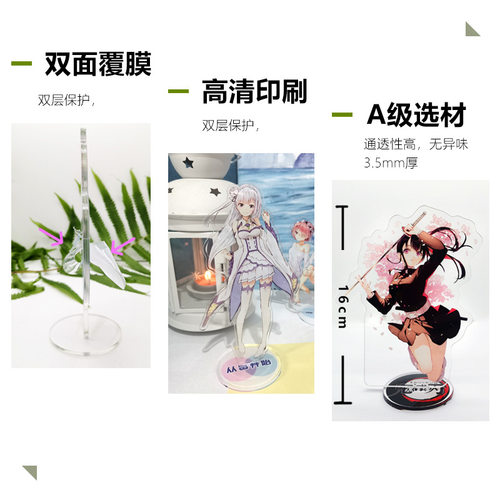 动漫游戏周边七龙珠悟空 亚克力立牌 装饰摆件校园创意小礼物饰品 - 图0