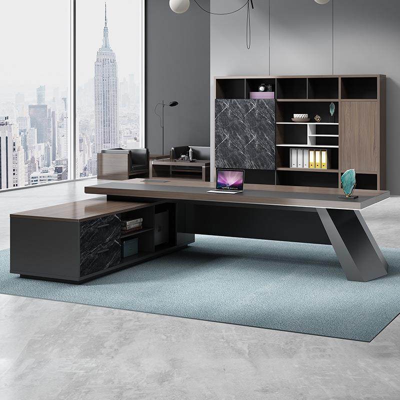 老板办公桌总裁桌经理办公简约现代桌椅组合新中式大班台单人家具,淘宝优惠券,粉丝福利购,淘宝优惠卷