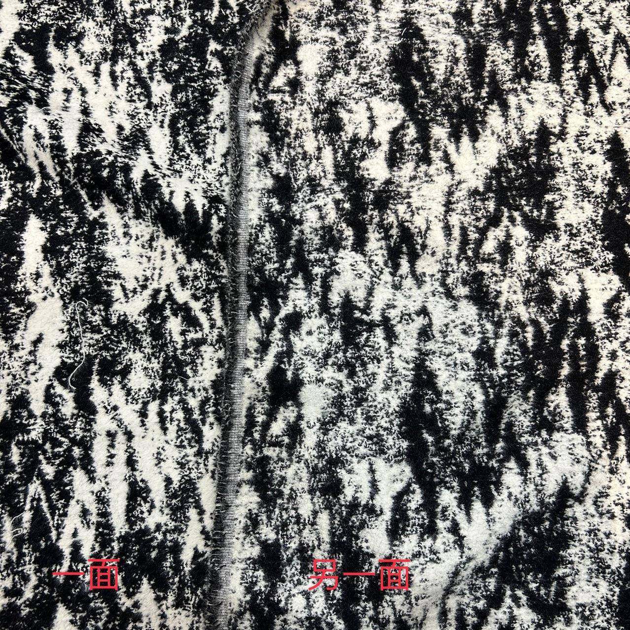 黑白几何抽象图案毛绒面料水貂毛手感绒感沙发布抱枕面料,淘宝优惠券,粉丝福利购,淘宝优惠卷