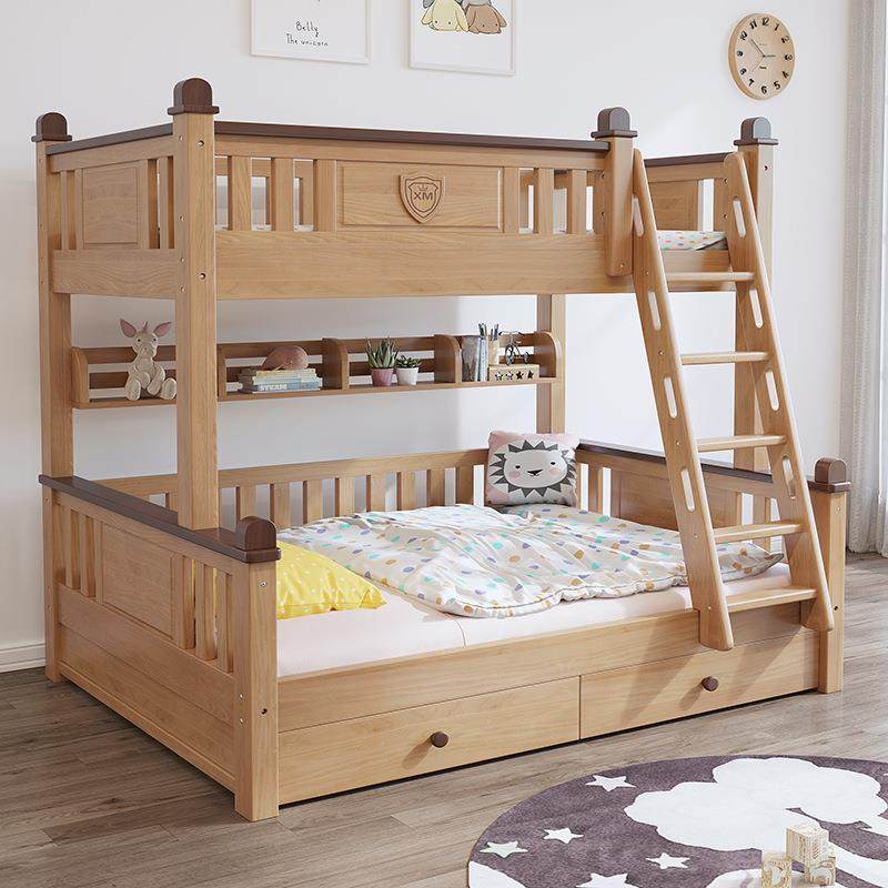 全实木儿童上下床双层床上下铺榉木多功能高低床小户型组合子母床,淘宝优惠券,粉丝福利购,淘宝优惠卷