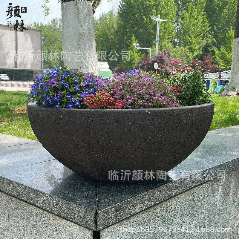 大花钵拼盘超大盆浅盆敞口盆大碗盆圆形花箱景观大口盆矮盆紫砂盆,淘宝优惠券,粉丝福利购,淘宝优惠卷