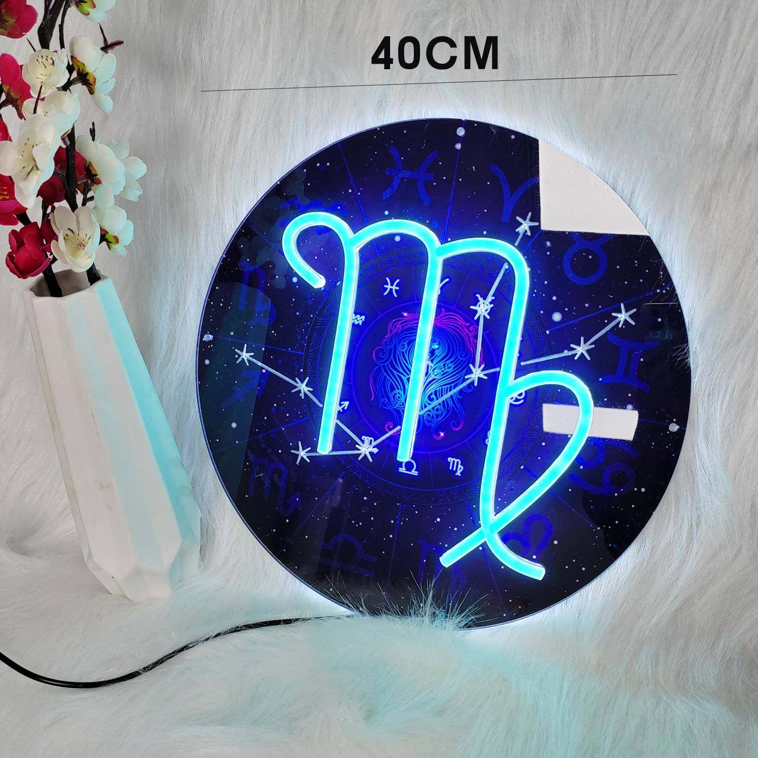 12星座灯LED霓虹灯居家氛围灯亚克力发光字聚会图案灯牌装饰造型,淘宝优惠券,粉丝福利购,淘宝优惠卷