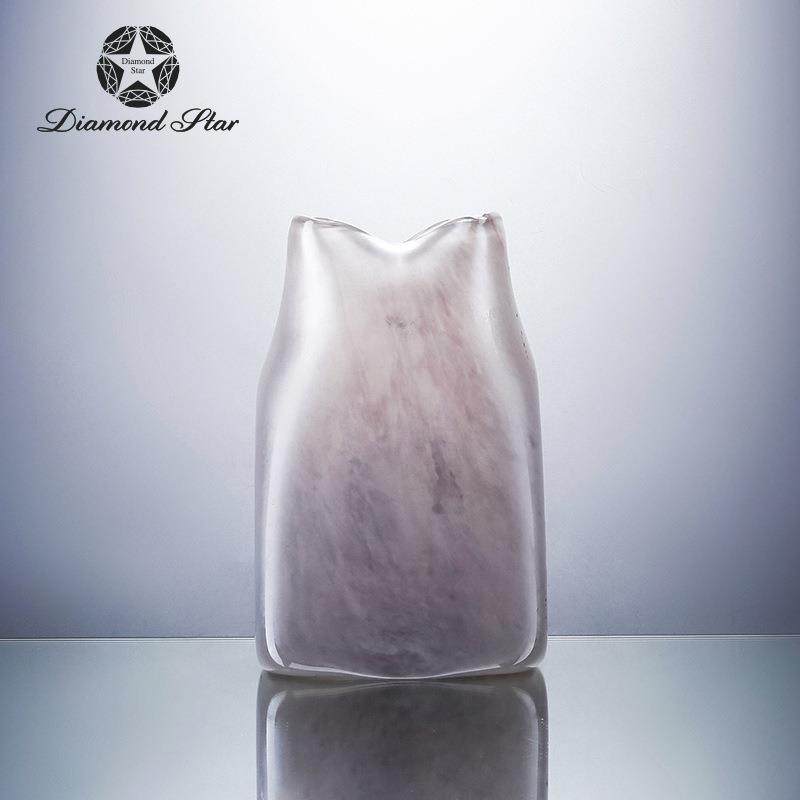 钻石星粉瓷玻璃花瓶高级感复古水培插花器高颜值软装摆件花瓶,淘宝优惠券,粉丝福利购,淘宝优惠卷