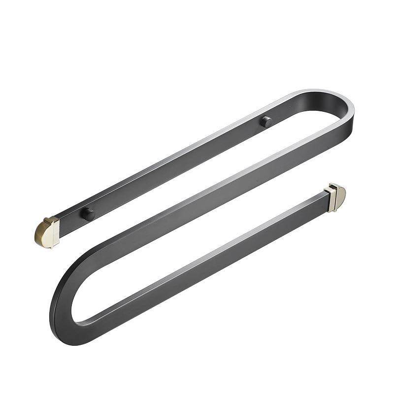 新款黑金毛巾架浴室毛巾杆S型置物架卫生间毛巾环厕所收纳架,淘宝优惠券,粉丝福利购,淘宝优惠卷