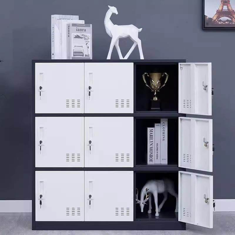 彩色储物柜铁皮生收纳柜室存放教柜钢制带KH-010锁更衣柜幼儿学书,淘宝优惠券,粉丝福利购,淘宝优惠卷