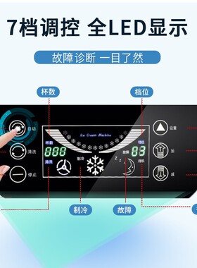 东贝商用台式软质冰淇淋机包邮