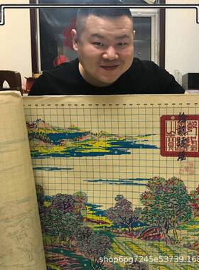 清明上河图十字绣客厅风景满绣全景纯手工新款2022线绣人物新中式