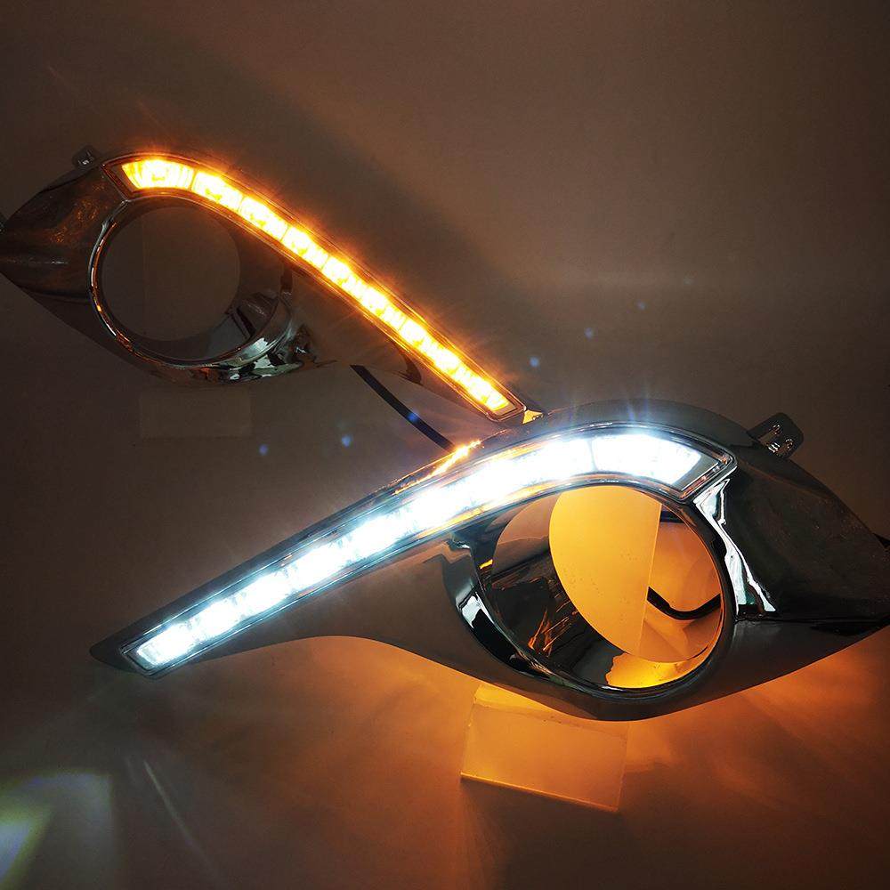 适用于丰田12-14款汉兰达日行灯LED前雾灯日行车灯流水转向灯,淘宝优惠券,粉丝福利购,淘宝优惠卷