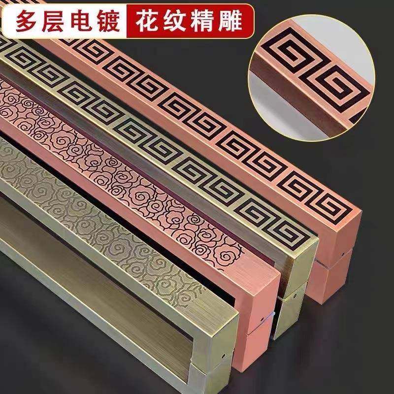 中式大门拉手古铜祥云玻璃门把手不锈钢推KTV拉移门加厚木门拉手,淘宝优惠券,粉丝福利购,淘宝优惠卷